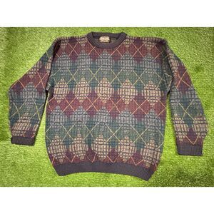 Vintage Cortina Italia Wool Blend Pullover Sweater Size XL Made In Italy